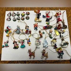 Lot of 34 vintage mini Christmas ornament early 1990’s